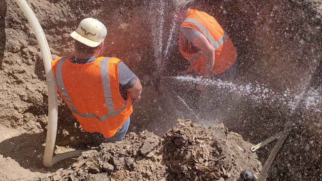 Angelina Workers digging in a hole